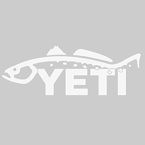 YETI Sportsman Window Decal – Aufkleber für Auto, Boot & ATV (Weiß, 17,8 cm)