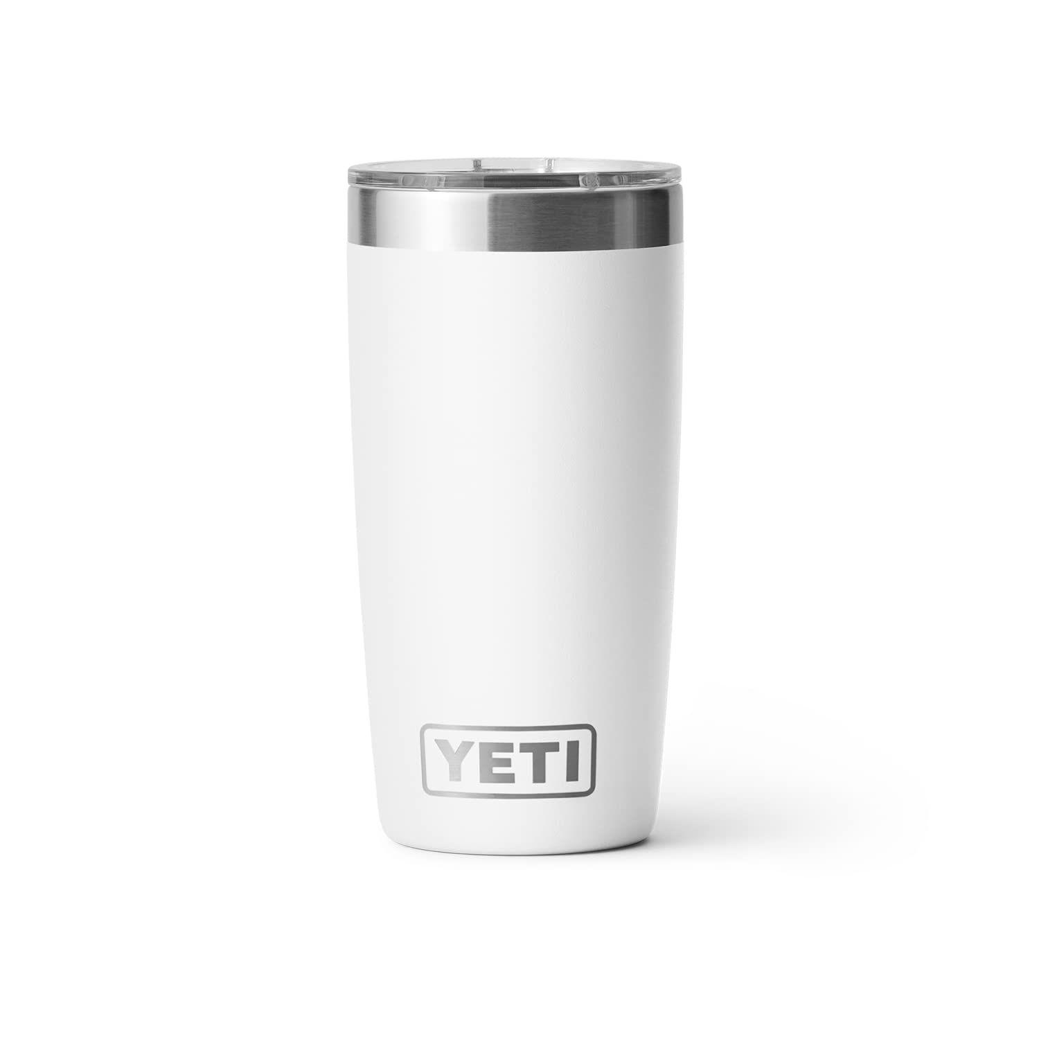 YETI Rambler Tumbler 10 oz – Edelstahl, vakuumisoliert mit MagSlider Deckel, Weiß