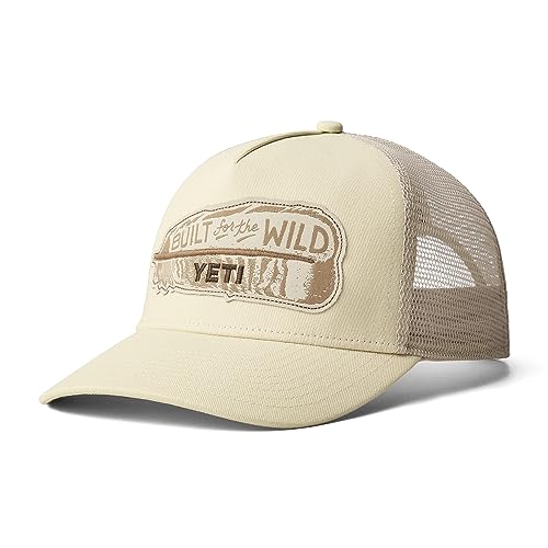 YETI Turkey Feather Mid Pro Trucker Cap, Sand