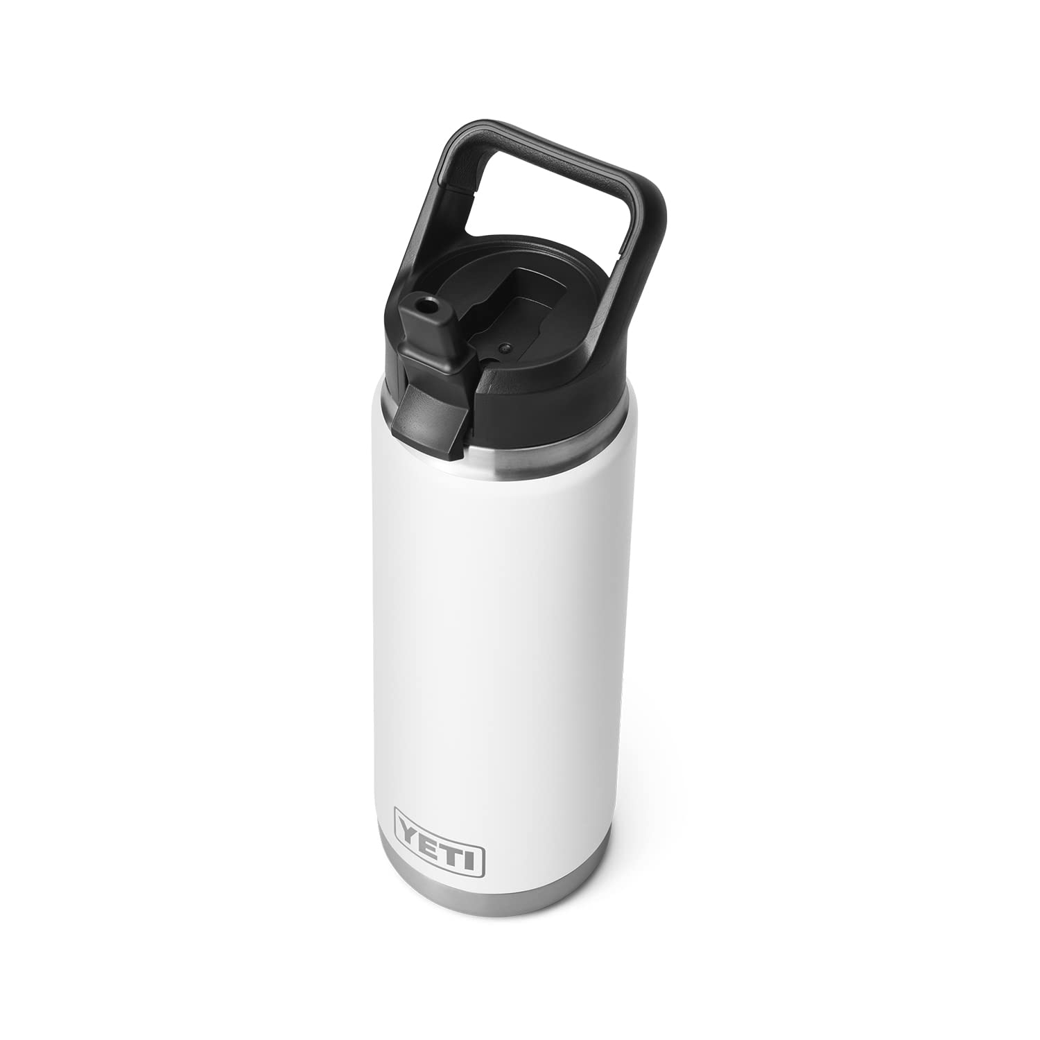 YETI Rambler 26 oz Flasche – Vakuumisoliert, Edelstahl, mit Straw Cap, Weiß