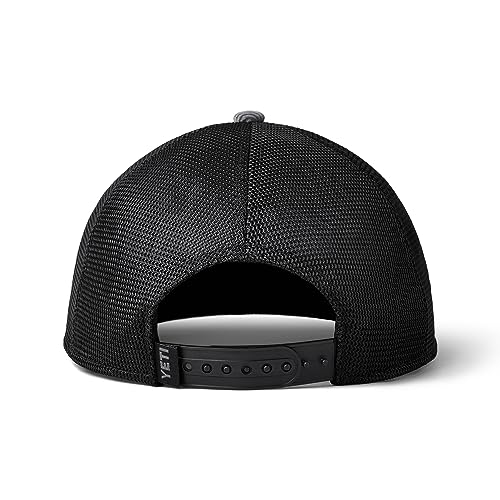 YETI Steer Badge Corduroy Flat Brim Hat, Schwarz