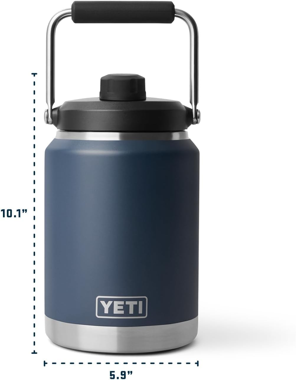 YETI Rambler 1,9-Liter-Krug 2.0 – Vakuumisoliert, auslaufsicher, Edelstahl mit MagCap, Royal Blue