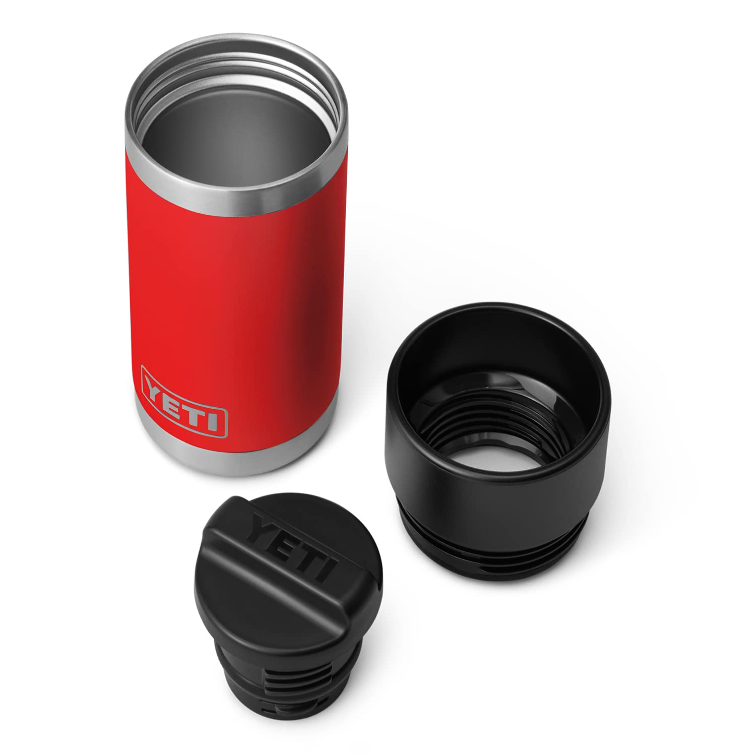 YETI Rambler Flasche 12 oz – Edelstahl, vakuumisoliert mit Hot Shot Cap