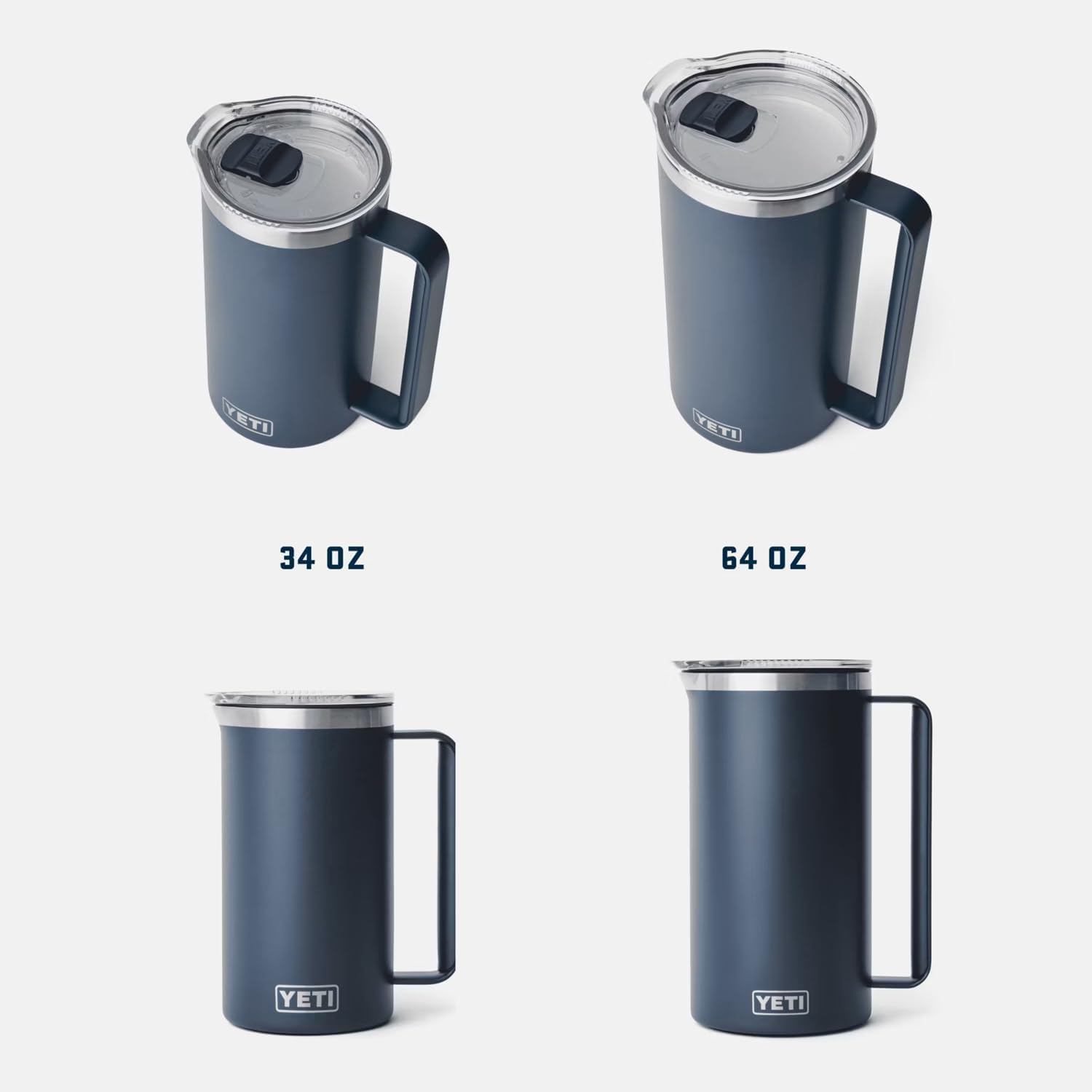 YETI Rambler 64 oz Krug, vakuumisoliert, Edelstahl mit MagSlider Deckel, Seestein