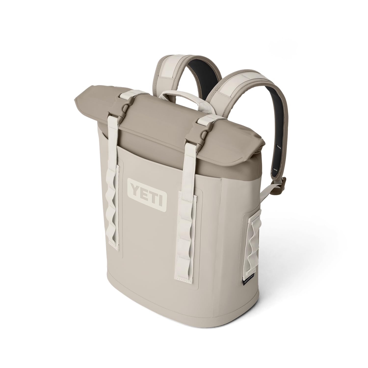 YETI Hopper M12 Rucksack-Softkühler mit MagShield-Zugang, Cape Taupe mit ICE Block Kühlakku, 450 g