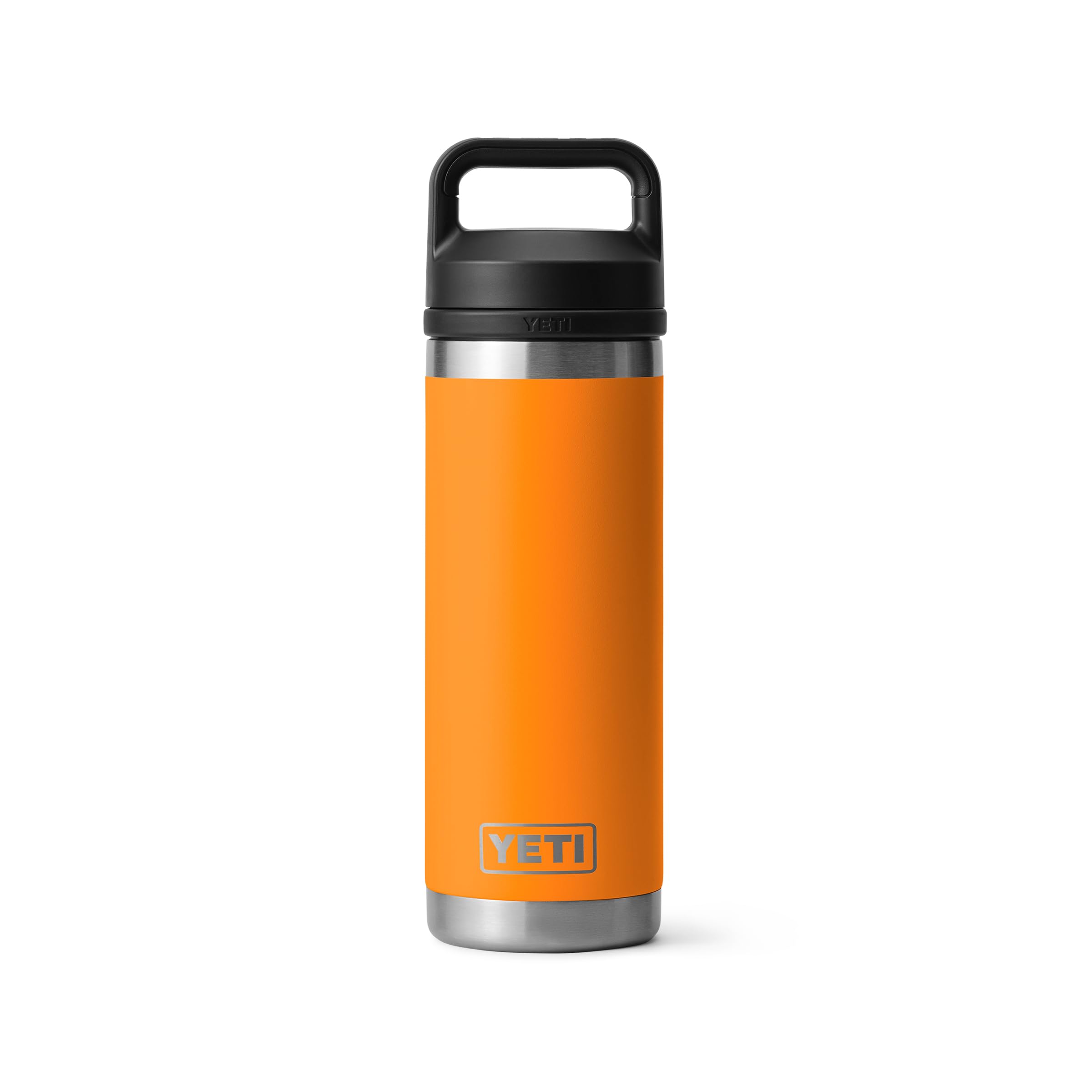 YETI Rambler 0,53l Flasche mit Chug-Verschluss, Vakuumisolierte Edelstahl-Trinkflasche, Weiß/Blau