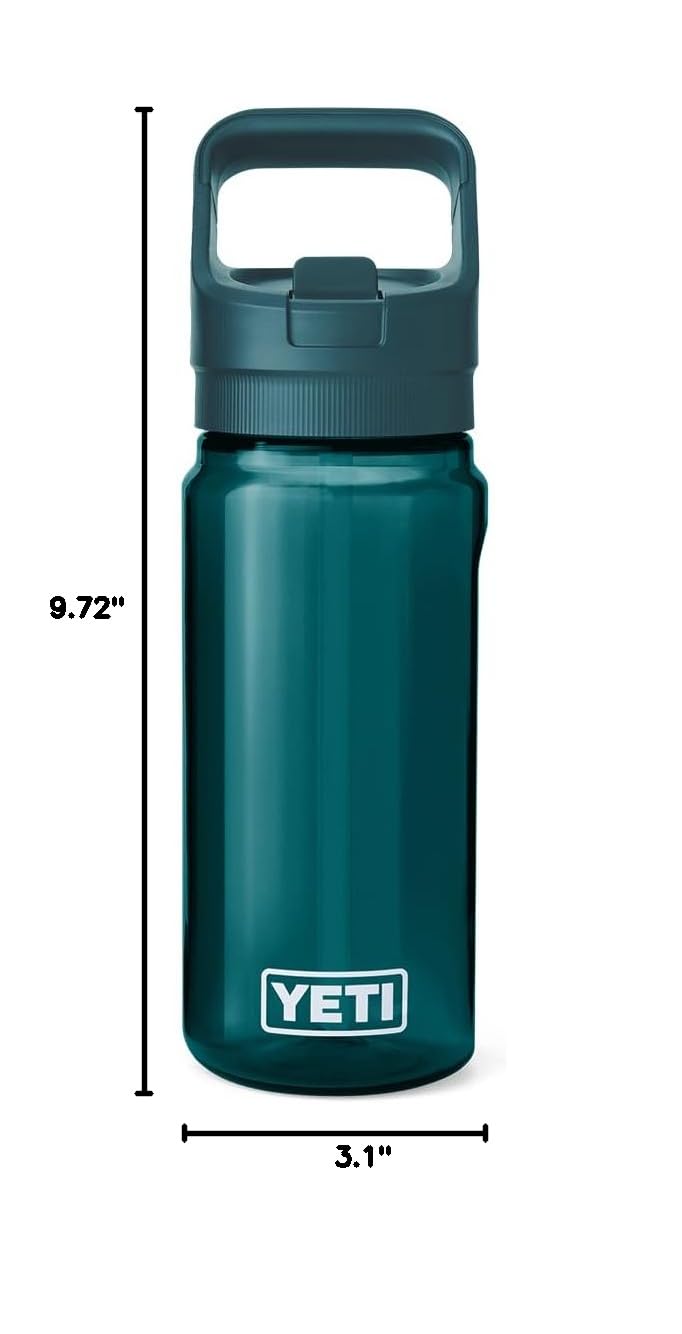 YETI Yonder Trinkflasche 600 ml mit Strohhalmdeckel, Agave Teal