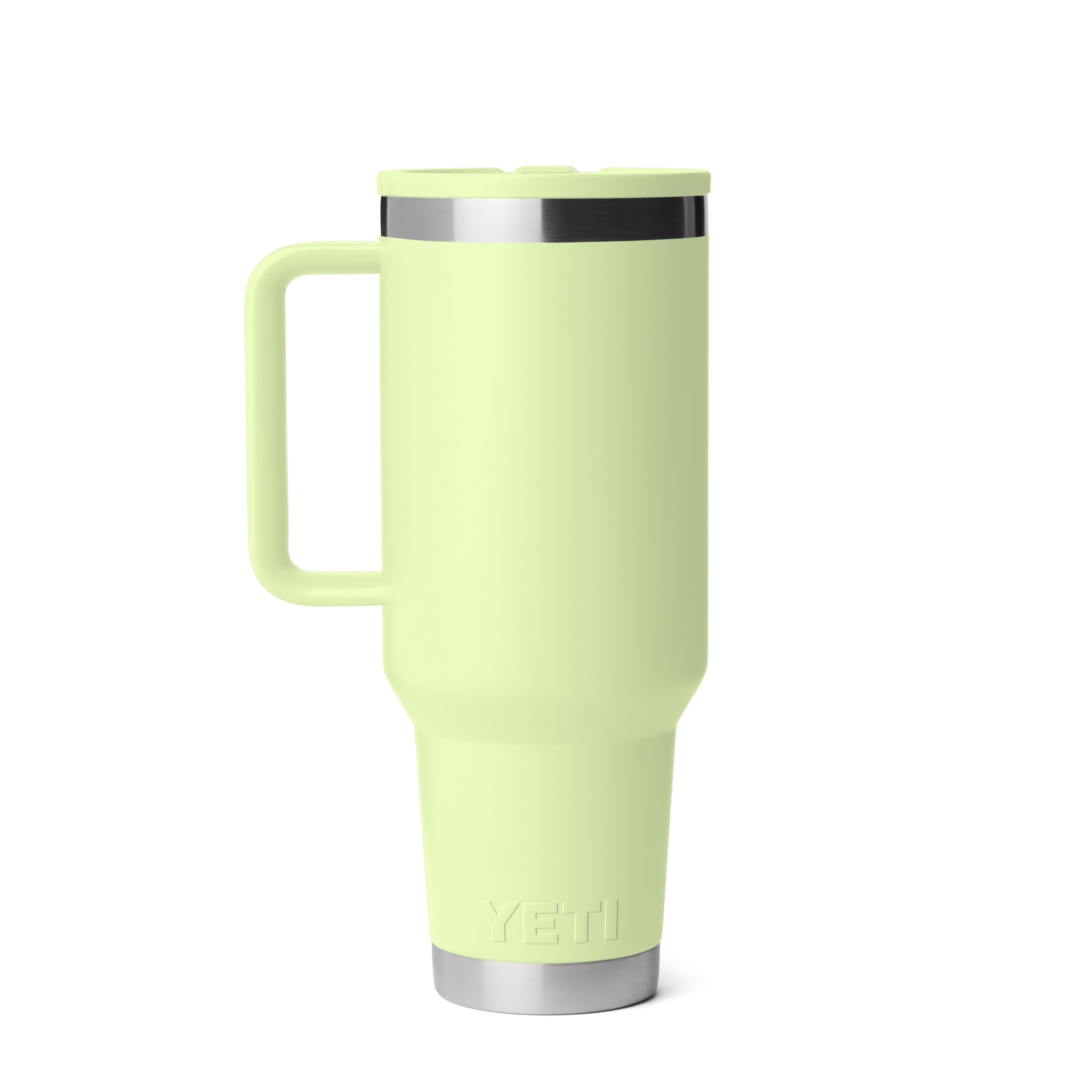 YETI Rambler 40 oz Travel Mug mit Trinkhalmdeckel – Edelstahl, vakuumisoliert, auslaufsicher, passend für Getränkehalter, Heuschrecke