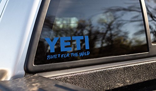 YETI Built for The Wild Fensteraufkleber – 15,9 x 6,9 cm