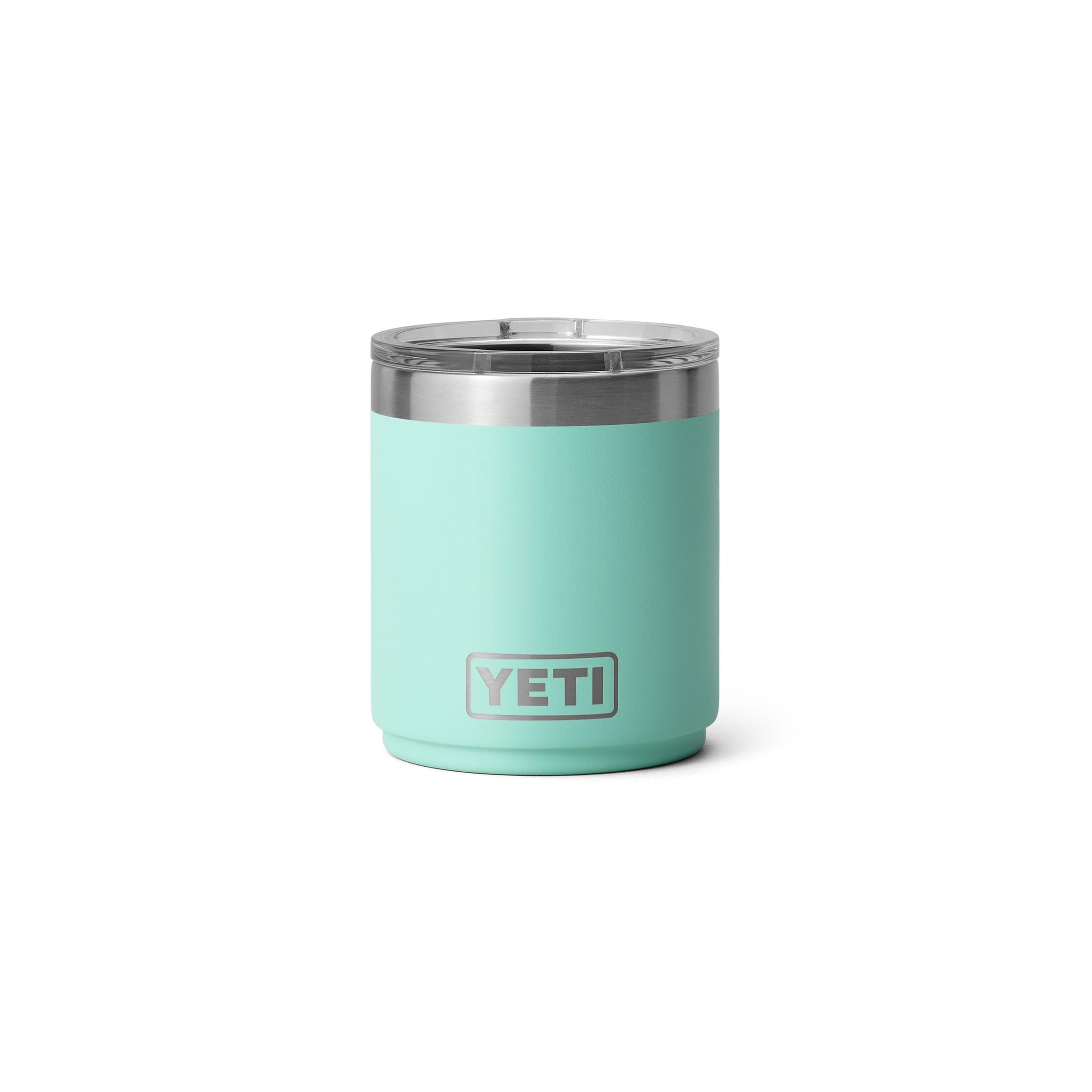 YETI Rambler 10 oz Keramikbeschichteter Lowball 2.0, Vakuumisoliert mit MagSlider Deckel, Sea Stone