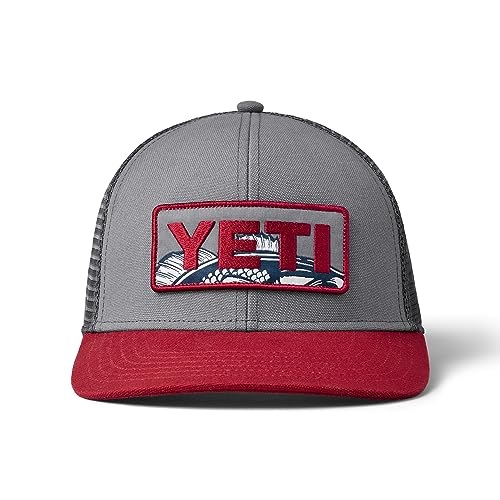YETI Bass Badge Mid Pro Trucker Hat, Schwarz