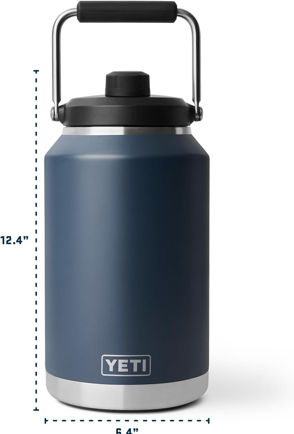YETI Rambler 3,78 L (1 Gallone) Krug 2.0 – Vakuumisoliert, auslaufsicher, Cape Taupe