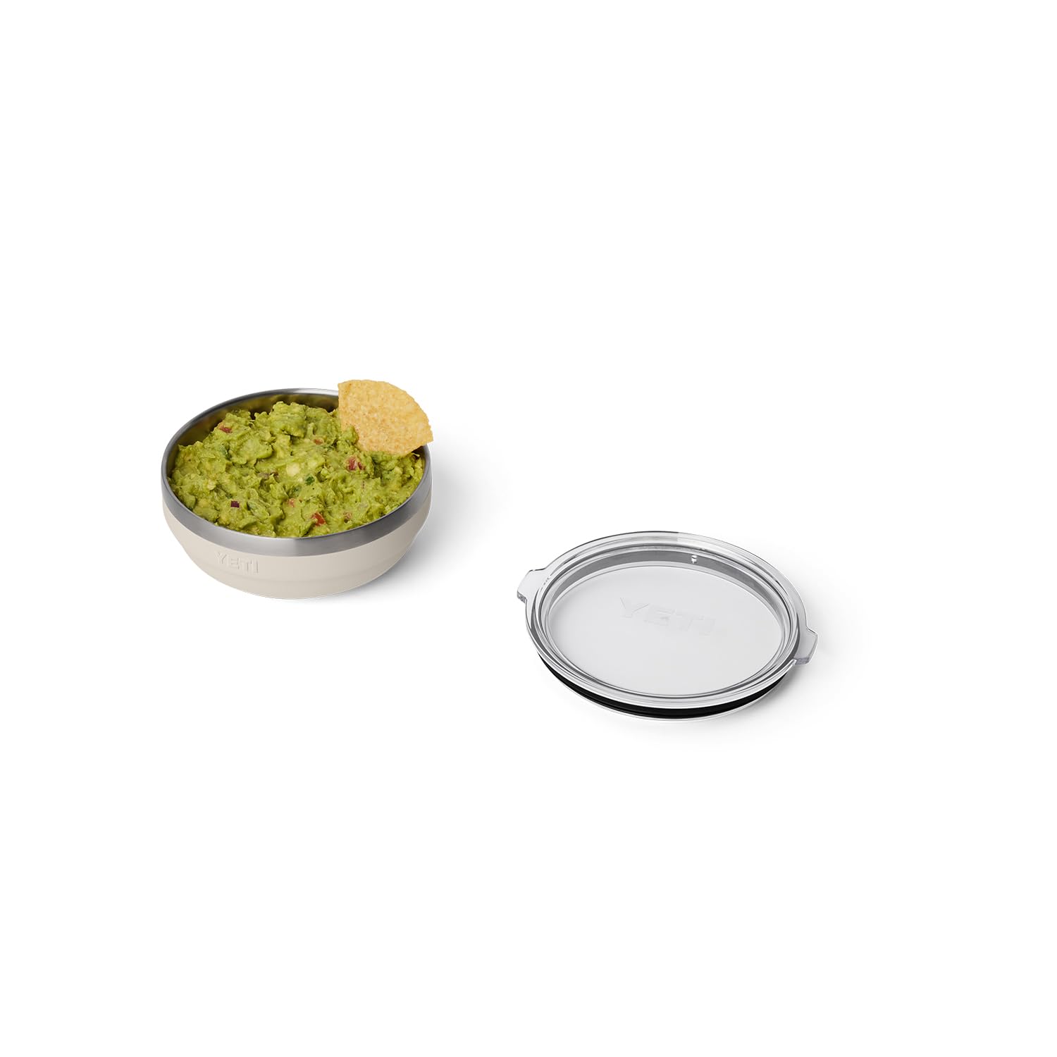 YETI Rambler Low Bowl 0,7 Quart – Vakuumisolierte Edelstahl-Schale mit Deckel, Cape Taupe
