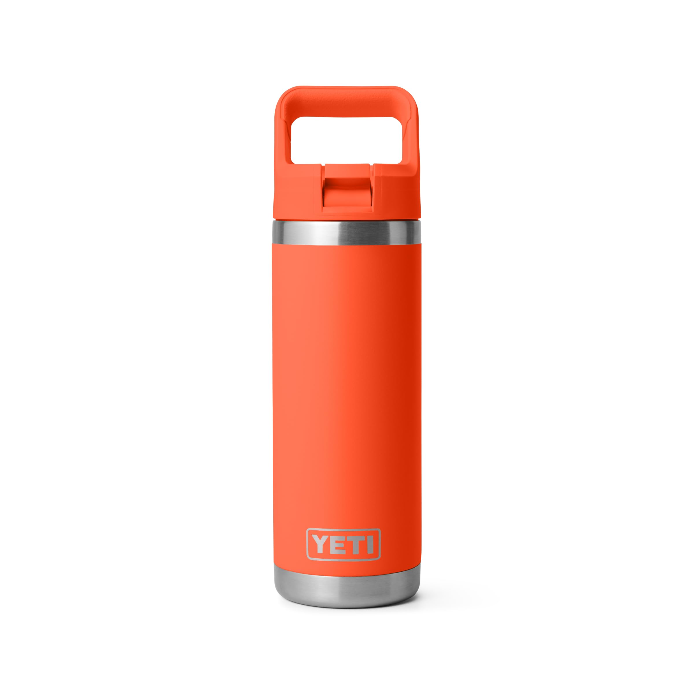YETI Rambler 18 oz Isolierflasche mit Strohhalmdeckel – Vakuumisoliert, Edelstahl, Cape Summer Camp