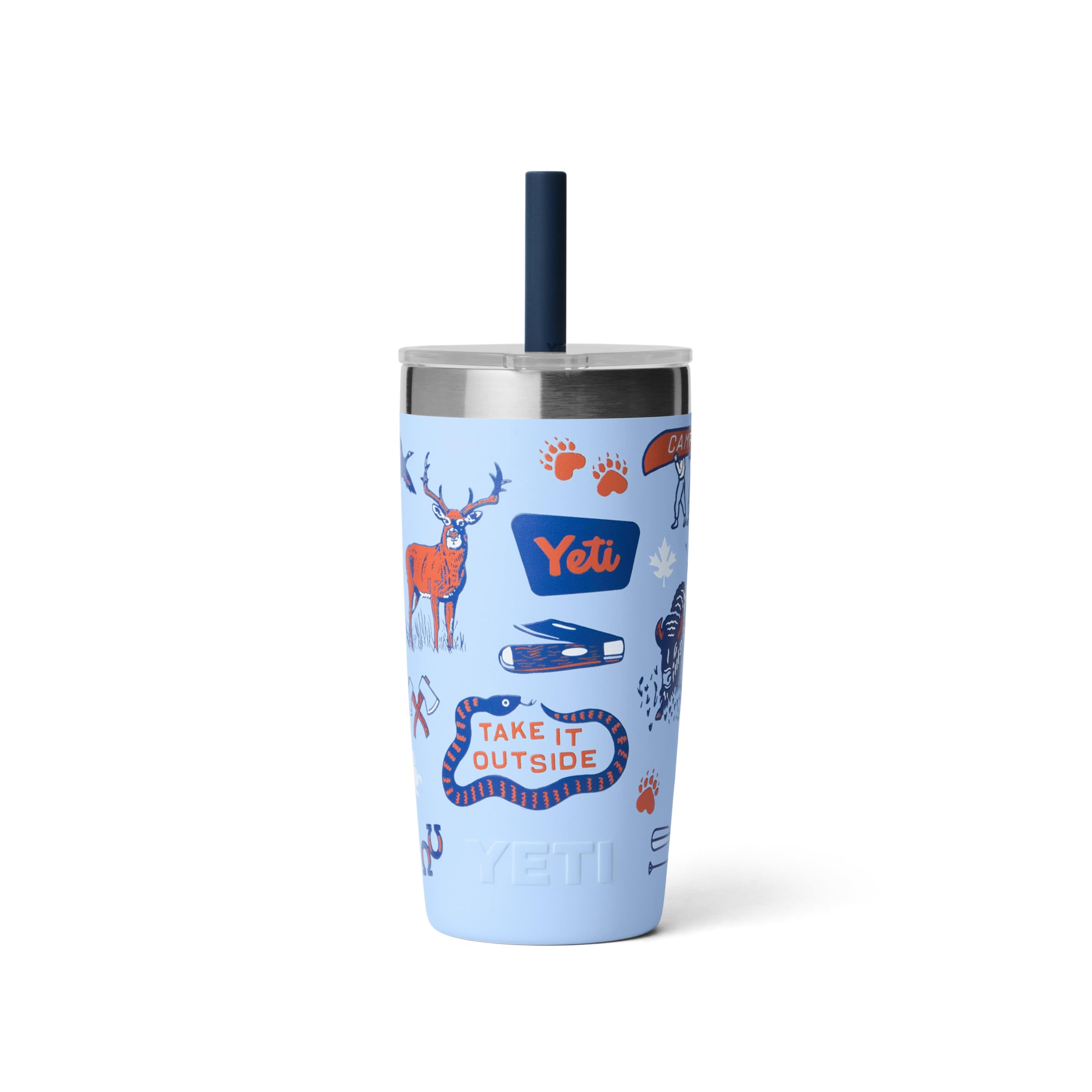 YETI Rambler Jr. 10 oz Tumbler – Kinder-Trinkbecher mit Silikon-Strohhalmdeckel
