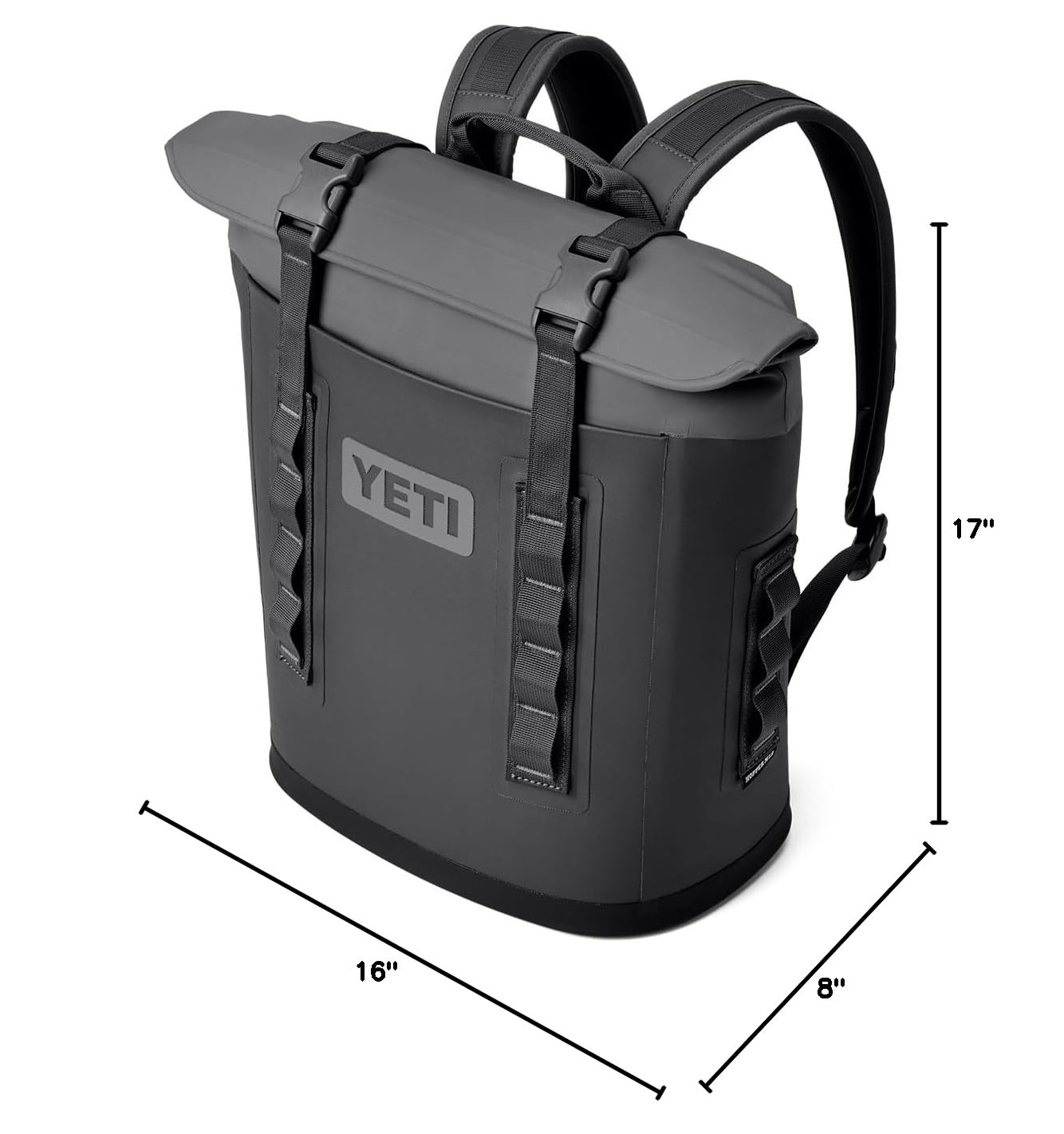 YETI Hopper M12 Rucksack-Kühlbox mit MagShield, Charcoal