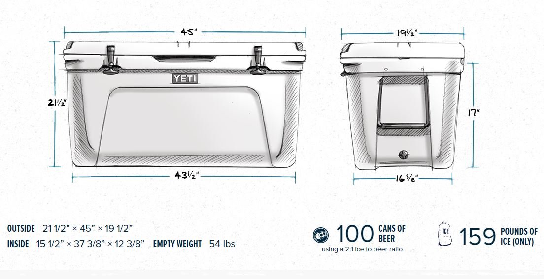 YETI Tundra 160 Kühlbox, Weiß