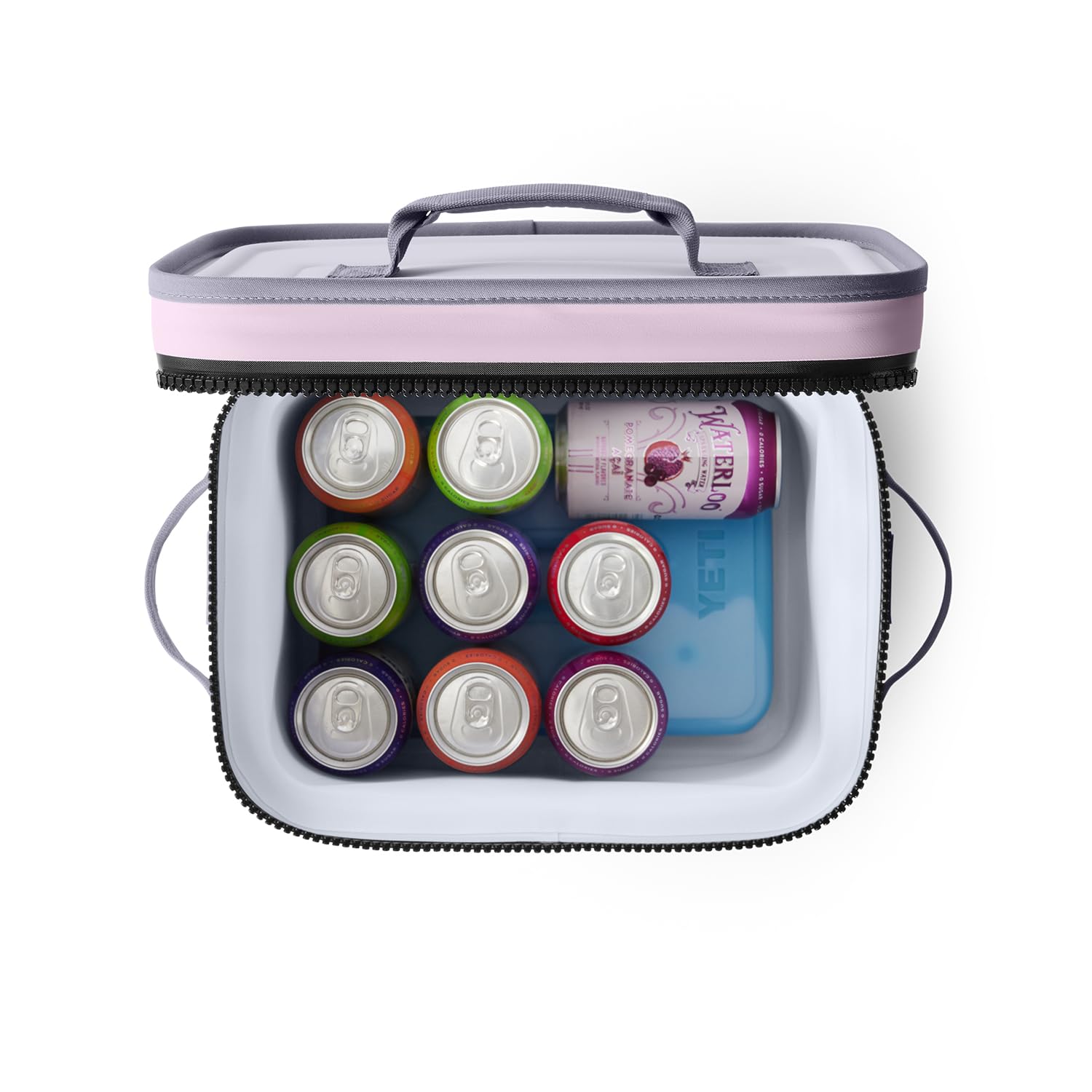 YETI Hopper Flip 12 Weiche Kühlbox, Kirschblüte mit ICE Block wiederverwendbarem Kühlakku, 0,45 kg