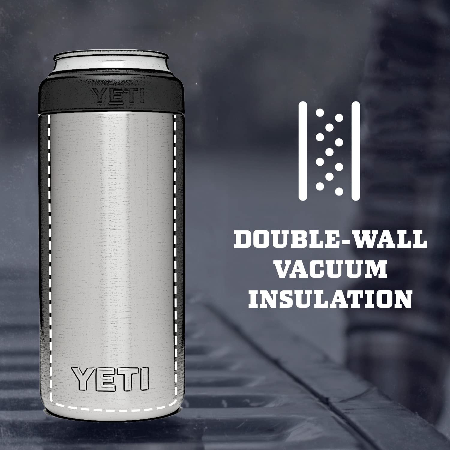 YETI Rambler 12 oz. Colster Slim – Dosenkühler für schlanke 355-ml-Dosen