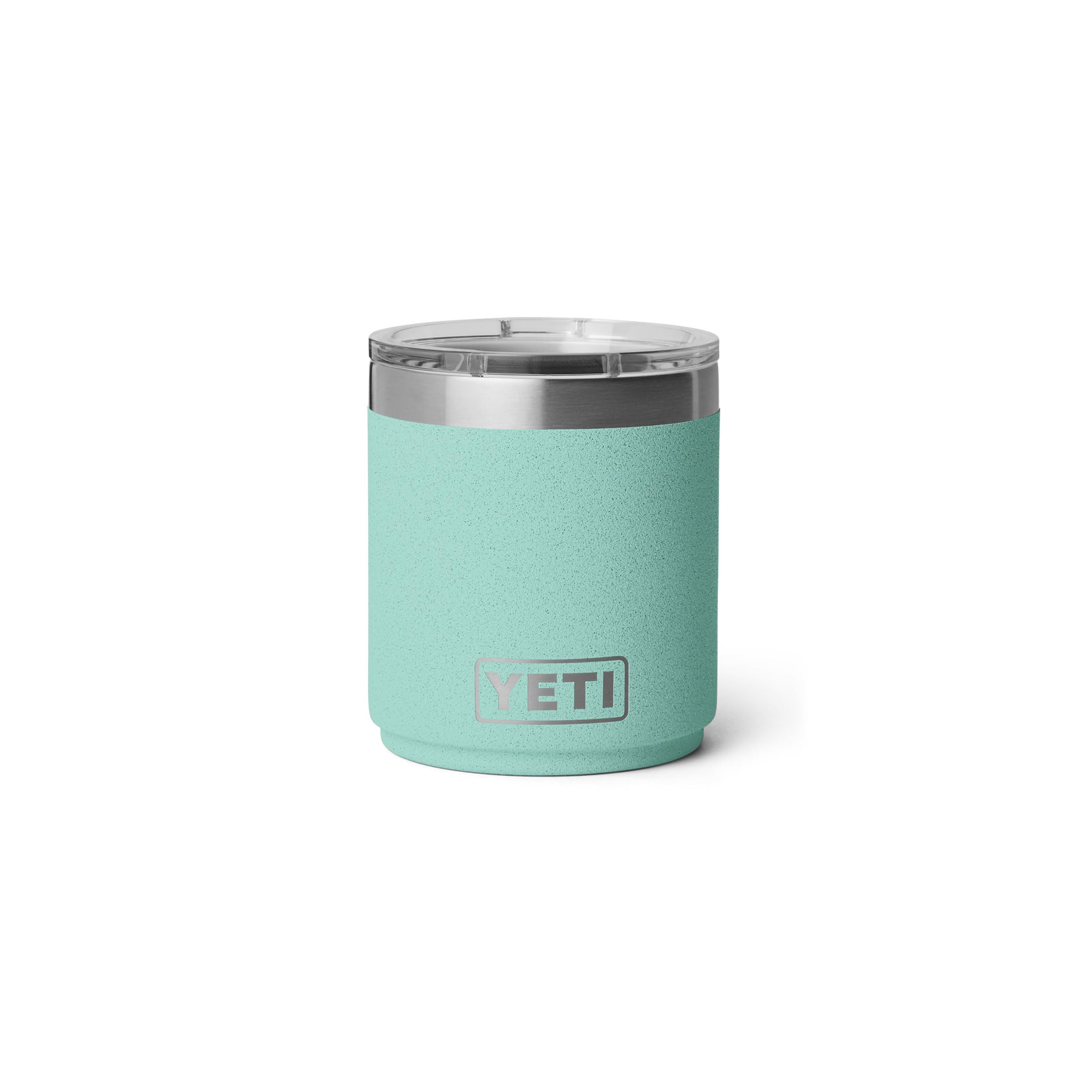 YETI Rambler 10 oz Keramikbeschichteter Lowball 2.0, Vakuumisoliert mit MagSlider Deckel, Sea Stone