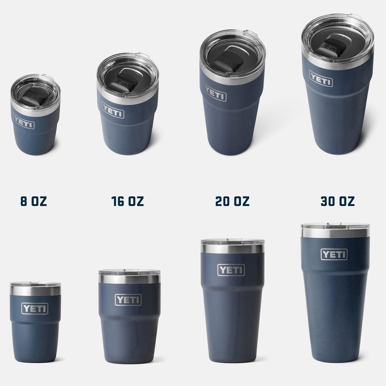 YETI Rambler 20 oz Stackable Tumbler – Edelstahl, Vakuumisoliert mit MagSlider Deckel