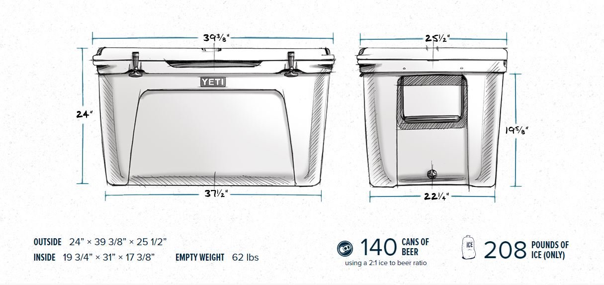YETI Tundra 210 Kühlbox, Weiß