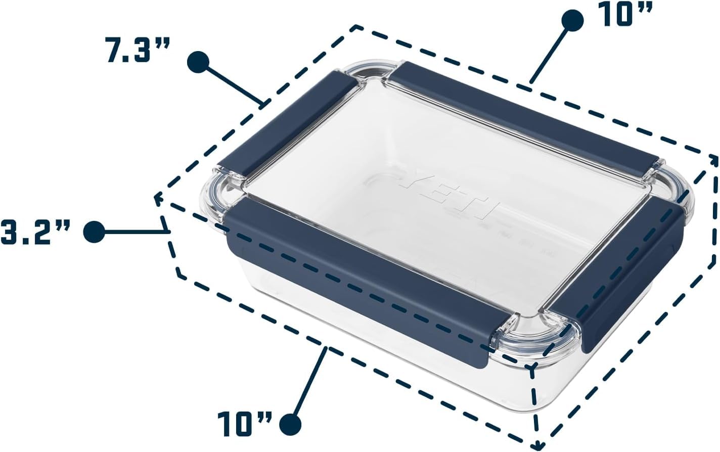 YETI Großer Vorratsbehälter aus Kunststoff, BPA-frei, auslaufsicher, mikrowellen-, gefrier- und spülmaschinengeeignet