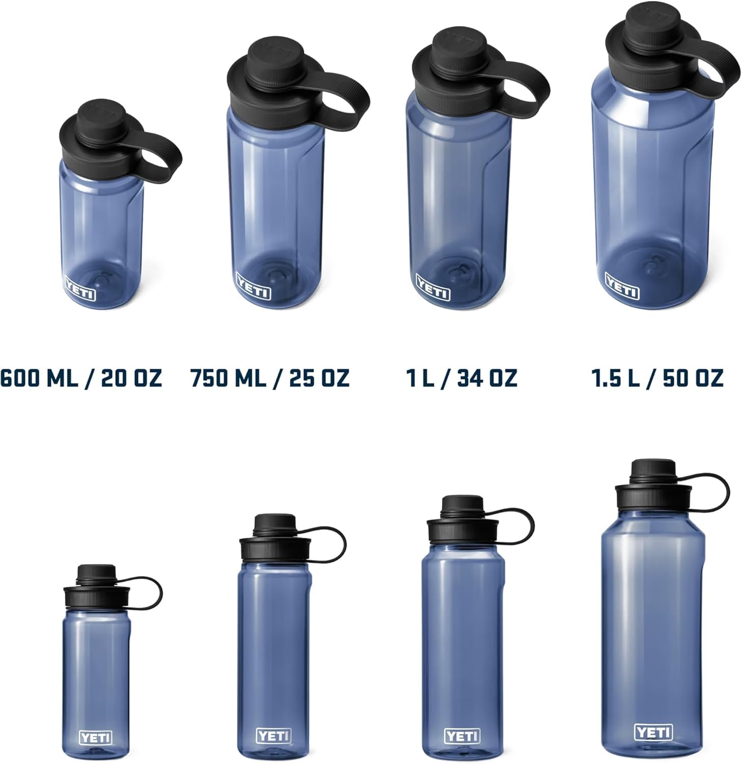 Yonder Water Bottle with Yonder Tether Cap, Lightweight, Leakproof and BPA-Free