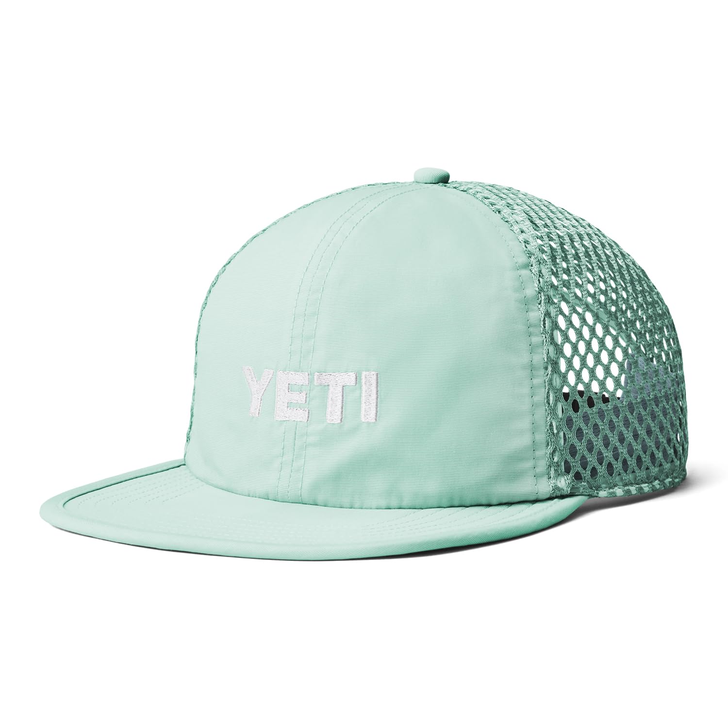 YETI Logo Flat Brim Performance Cap – Eisblau