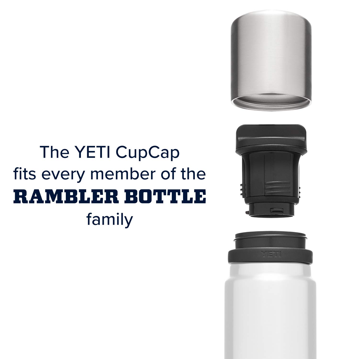 YETI Cup Cap Accessory — Edelstahl-Becher für Rambler-Flaschen