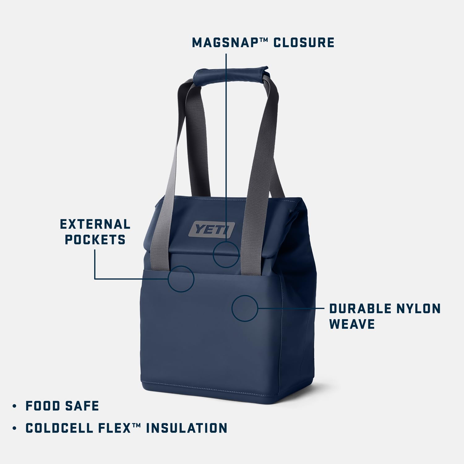 YETI Rambler 16 oz Food Jar & Daytrip 14L Isolierte Kühltasche Bundle, Charcoal