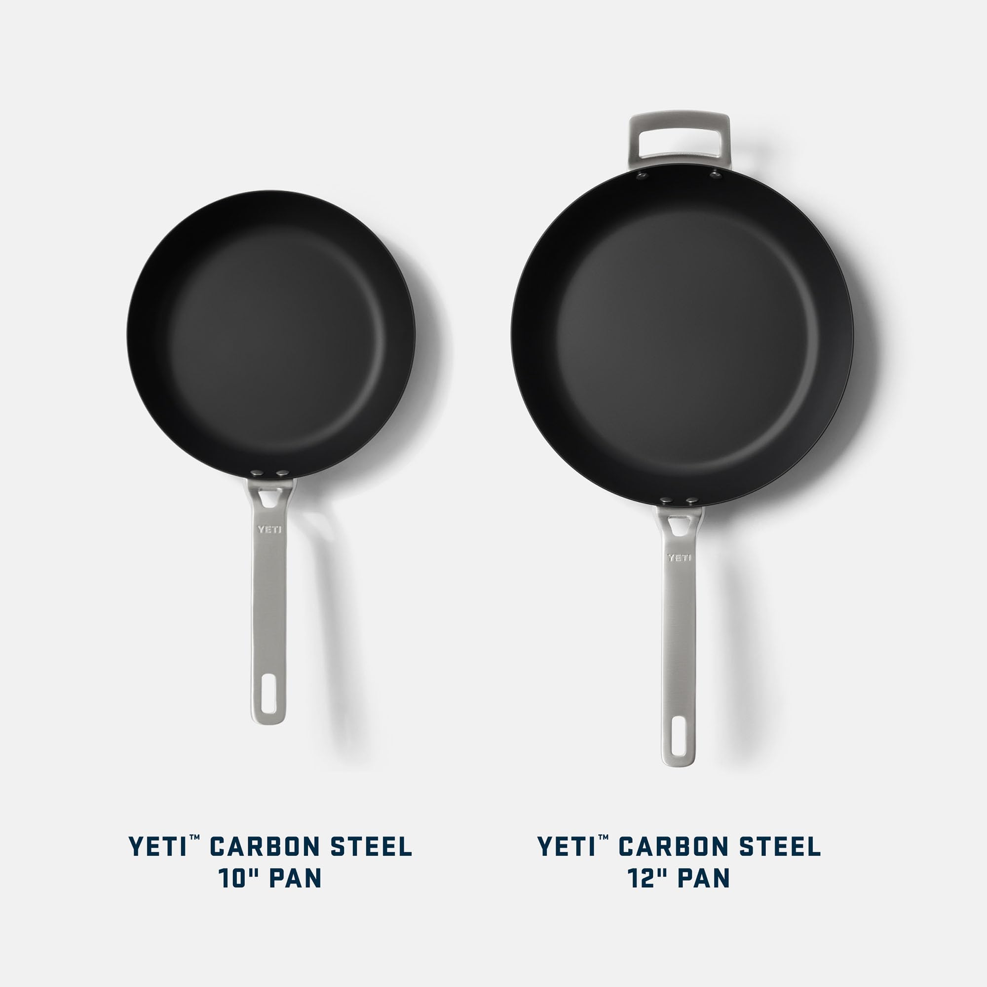 YETI Carbon Steel Pfanne 25 cm – vorgewürzt, antihaftbeschichtet, rostbeständig für Herd, Ofen, Grill oder Lagerfeuer