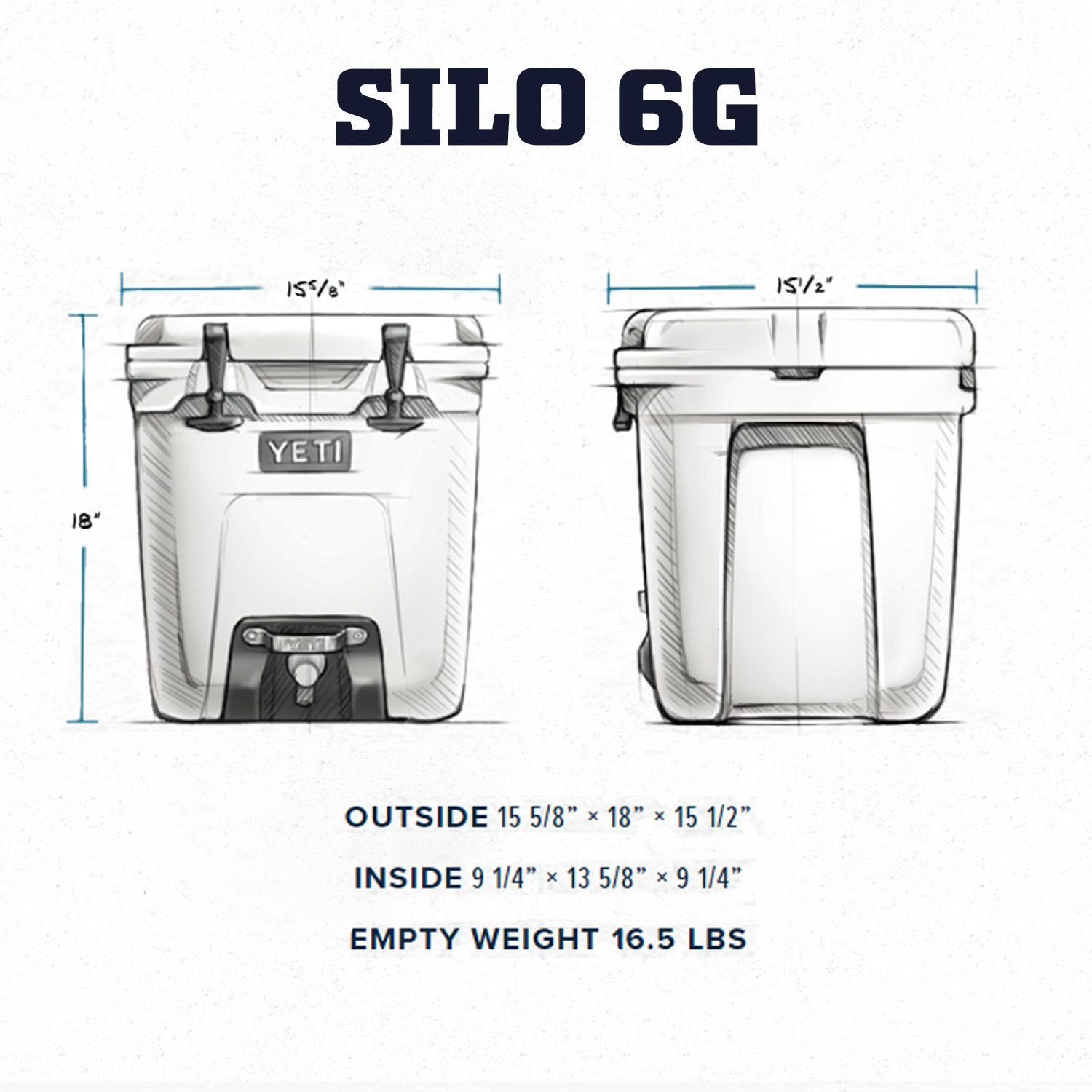 YETI Silo 22,7L (6 Gallonen) Wasserkanister – Isoliert & Robust