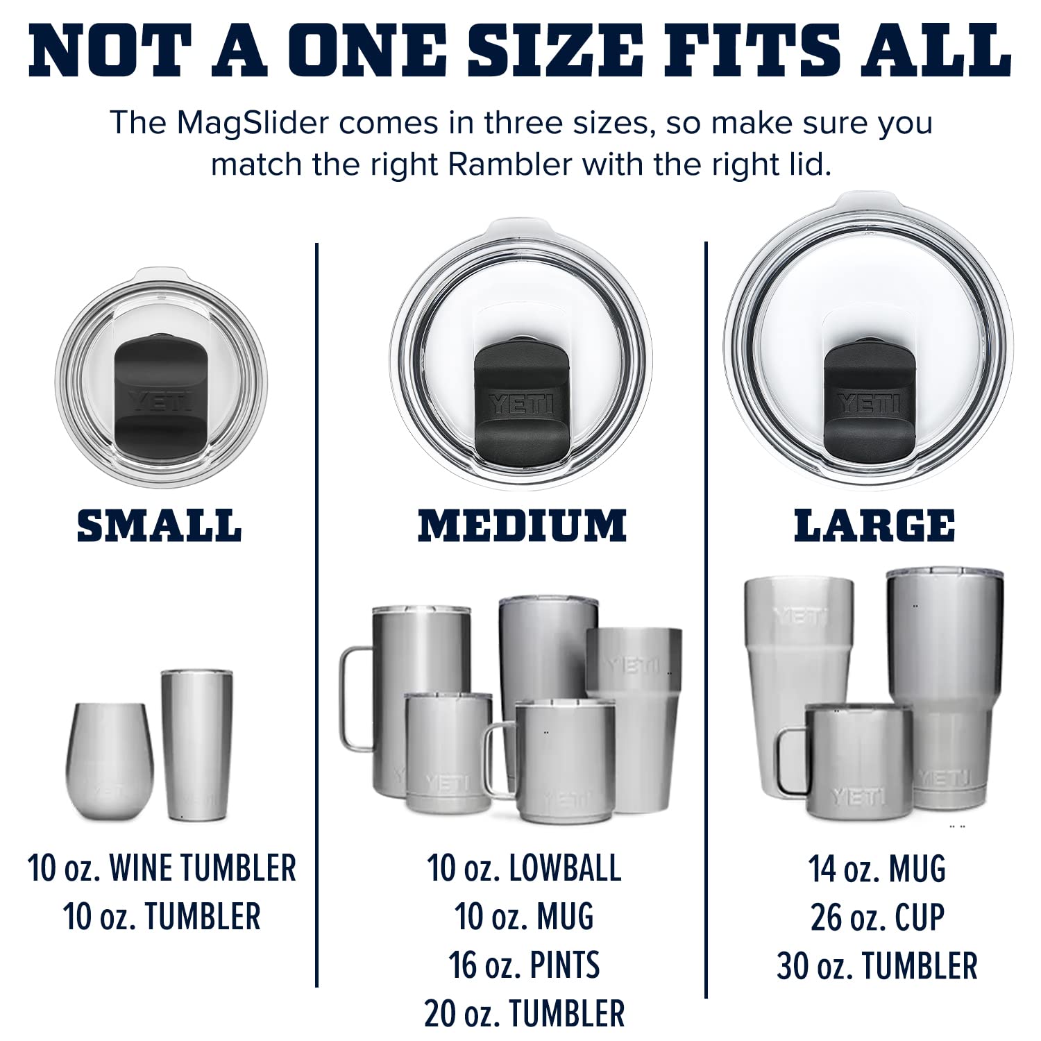YETI Rambler MagSlider Deckel (Ersatzteil)