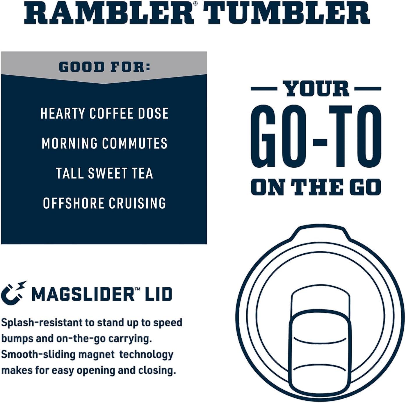 YETI Rambler 20 oz Isolierbecher mit MagSlider Deckel