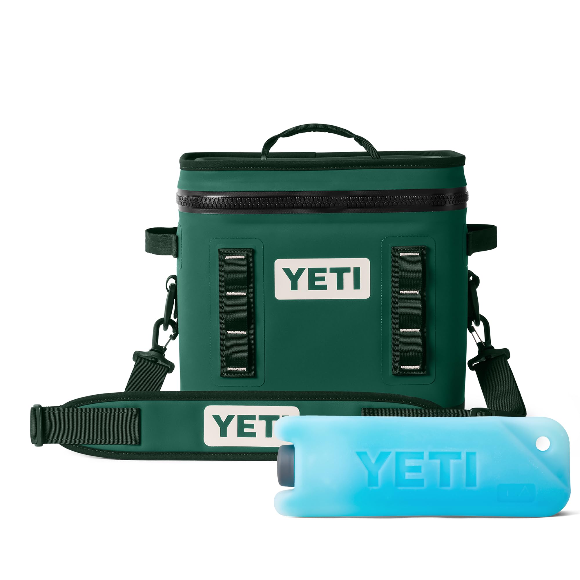 YETI Hopper Flip 12 Tragbare Kühlbox, Black Forest Green