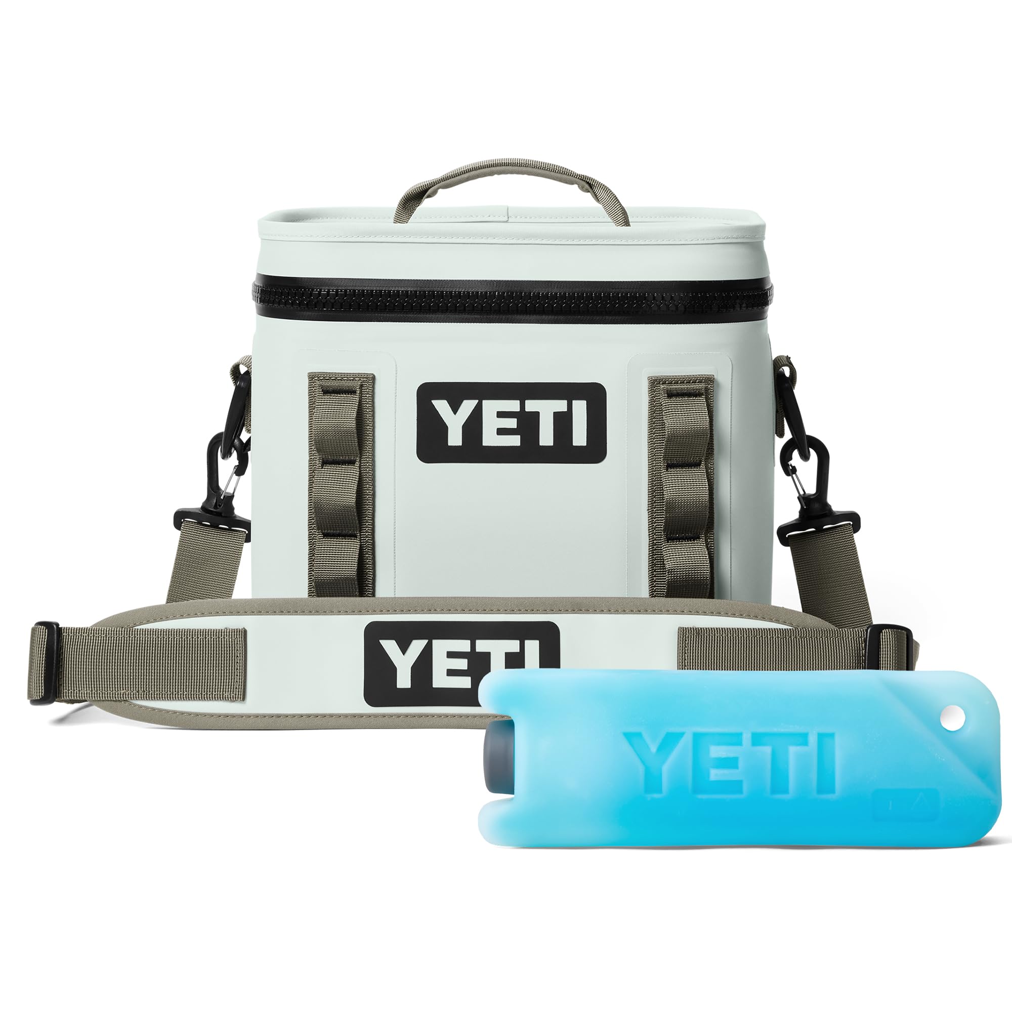 YETI Hopper Flip 8 Weiche Kühlbox, Ridgeline mit ICE Block wiederverwendbarem Kühlakku, 0,45 kg